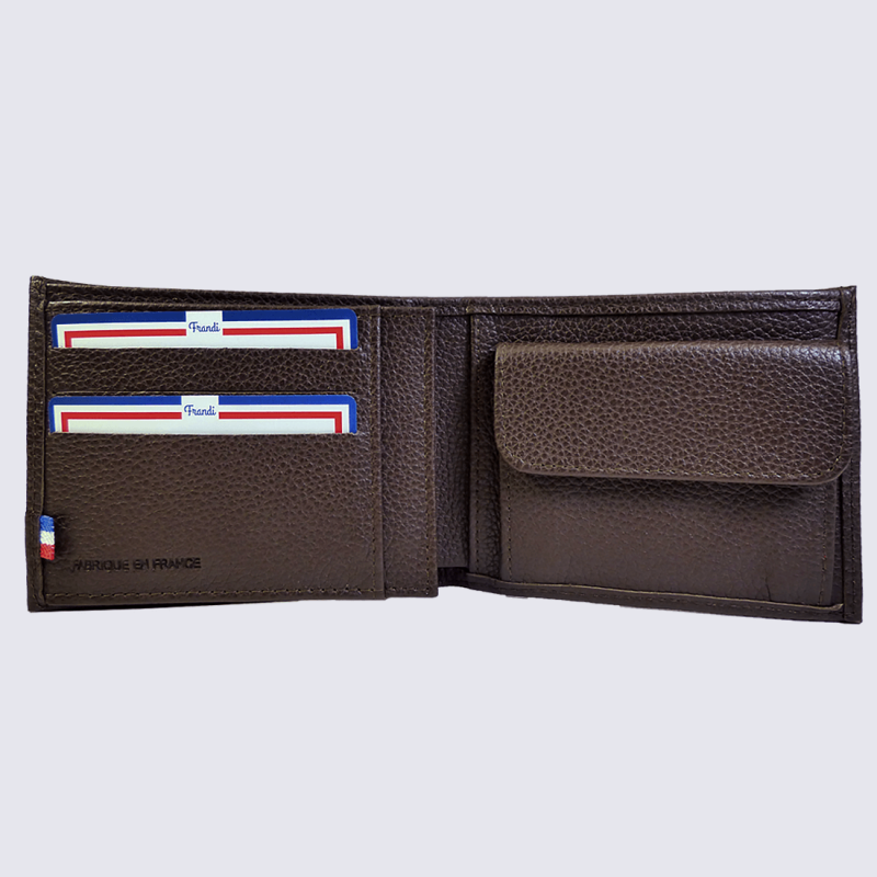 Portefeuille Frandi Portefeuille Pour Homme En Cuir Marron Igert