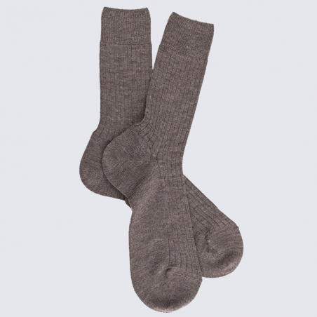 Chaussettes Doré Doré, chaussettes chaudes en laine homme gris