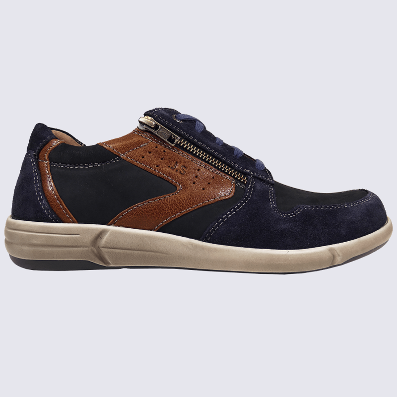 Chaussures Josef Seibel chaussures sportives homme en cuir bleu Igert Chaussures Maroquinerie