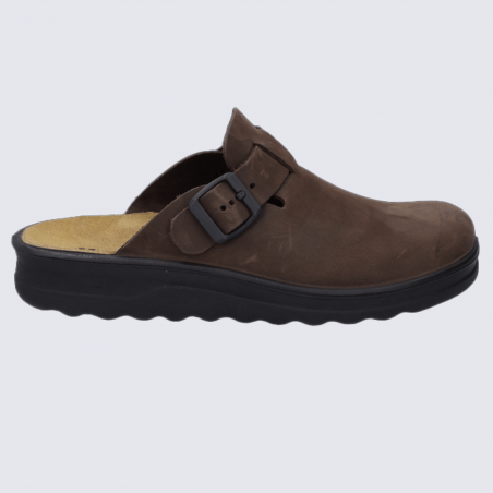 Mules Westland by Josef Seibel, mules confortables homme en cuir marron