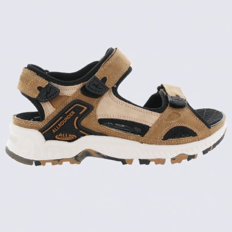 Sandales Allrounder, sandales à velcro sportives femme sable/brun