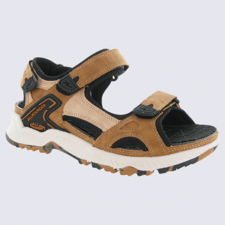 Sandales Allrounder, sandales à velcro sportives femme sable/brun