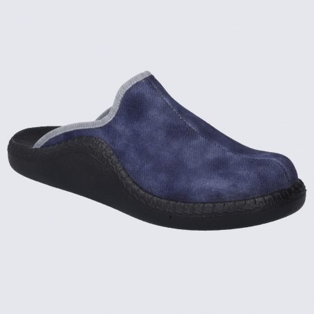 Mules Westland by Josef Seibel, mules confortables femme en textile bleu océan