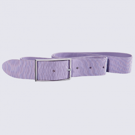 Ceinture Bernd Götz, ceinture tendance femme en cuir violet lilas