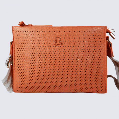 Sac à bandoulière Charlotte, sac à bandoulière femme orange