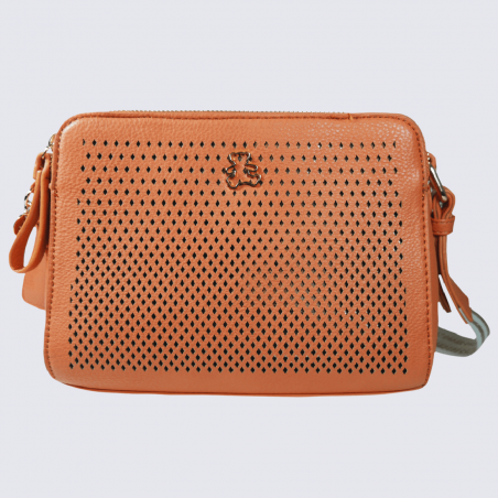 Sac à bandoulière Charlotte, sac à bandoulière Vidian femme orange