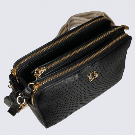 Sac à bandoulière Charlotte, sac à bandoulière Vidian femme noir