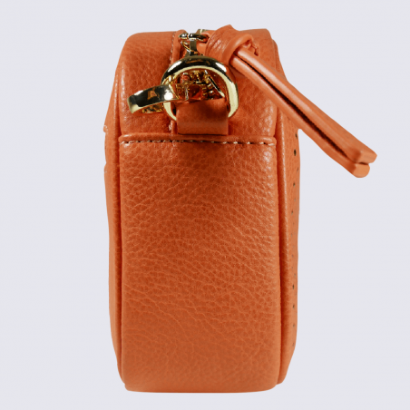 Petit sac à bandoulière Lulu Castagnette, petit sac à bandoulière Vienna femme orange