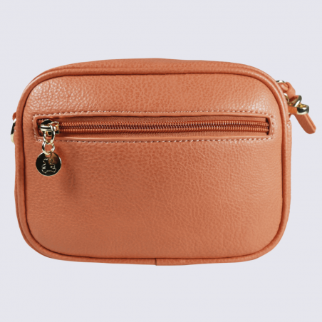 Petit sac à bandoulière Lulu Castagnette, petit sac à bandoulière Vienna femme orange