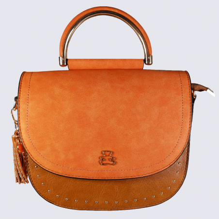 Sac à main Lulu Castagnette, sac à main Veronik femme orange