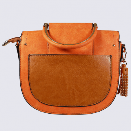 Sac à main Lulu Castagnette, sac à main Veronik femme orange