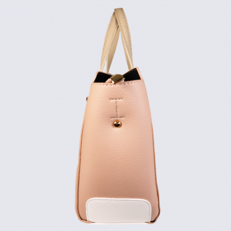 Sac à main Lulu Castagnette, sac à main Vaubert femme rose