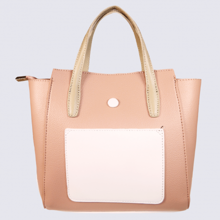 Sac à main Lulu Castagnette, sac à main Vaubert femme rose