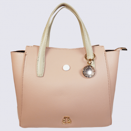 Sac à main Lulu Castagnette, sac à main Vaubert femme rose