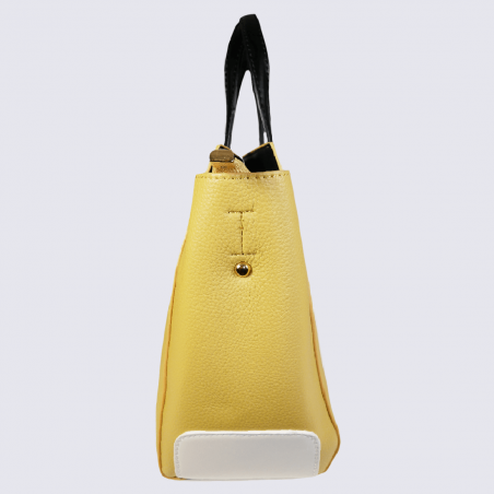 Sac à main Lulu Castagnette, sac à main Vaubert femme jaune