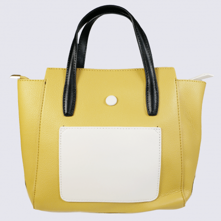 Sac à main Lulu Castagnette, sac à main Vaubert femme jaune