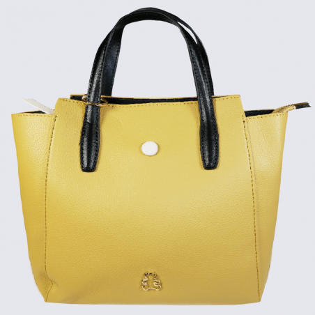 Sac à main Lulu Castagnette, sac à main Vaubert femme jaune