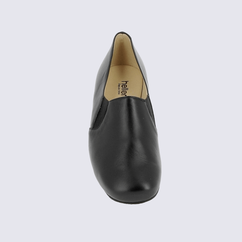 Chaussons Heller chaussons confortables hommes en cuir noir I Igert Chaussure Maroquinerie