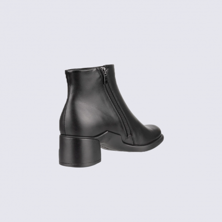 Bottines Ecco, bottines chic et confortables femme en cuir lisse noir