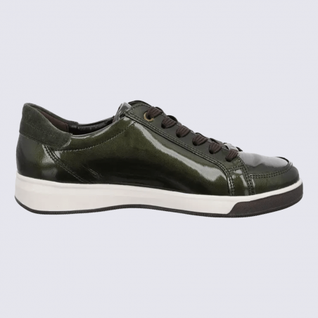 Baskets Ara, baskets confortables et moderne femme en cuir vert