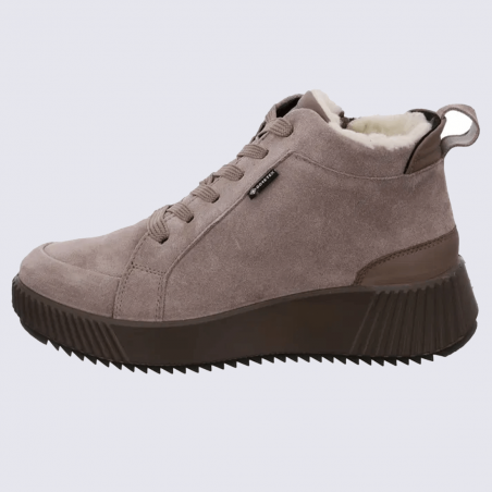 Baskets Ara, baskets tendance et chaude pour femme en cuir velours lune