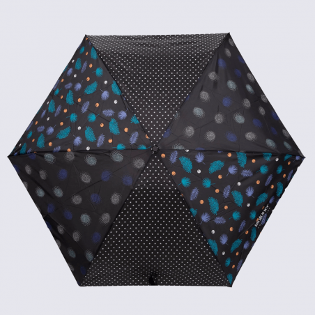 Parapluie Isotoner, parapluie mini slim motif patchwork plume