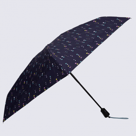 Parapluie Isotoner, parapluie automatique motif pois météorite