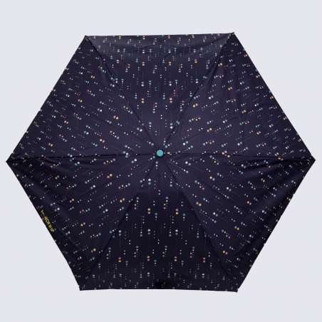 Parapluie Isotoner, parapluie automatique motif pois météorite