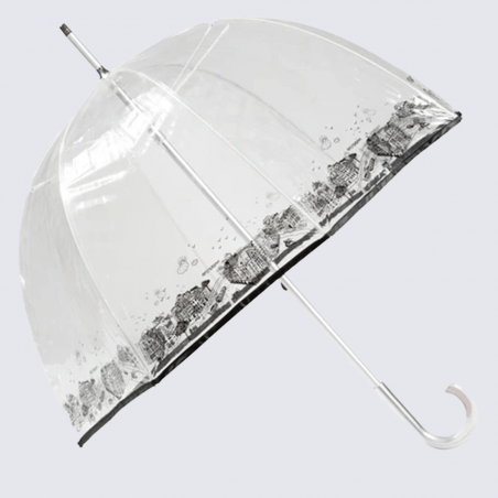 Parapluie cloche Isotoner, parapluie cloche transparent femme pvc/amsterdam