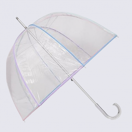 Parapluie cloche Isotoner, parapluie cloche transparent femme pvc/pastel