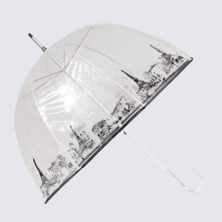 Parapluie cloche Isotoner, parapluie cloche transparent femme pvc/mon Paris