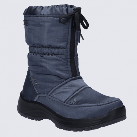 Bottes Josef Seibel, bottes zippées chaude femme en textile jeans