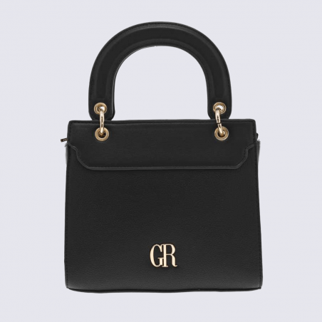 Sac à main Georges Rech, petit sac à main cosy femme cuir noir