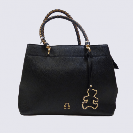 Sac à main Lulu Castagnette, sac à main vera femme noir