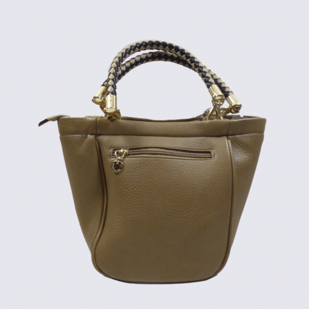 Sac à main Lulu Castagnette, sac à main wandrille femme taupe