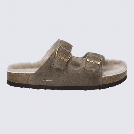 Sandales Westland by Josef Seibel, sandales confort et chaude femme en textile taupe