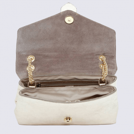 Sac porté épaule Etrier, sac porté épaule femme en cuir doré