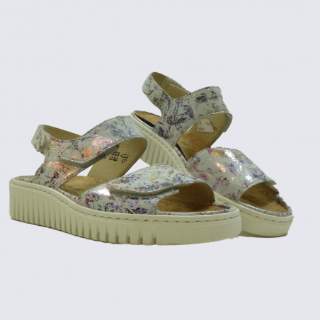 Sandales Waldlaufer, sandales confortables et cool femme en cuir multicolore