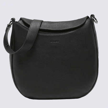 Sac porté épaule Etrier, Sac porté épaule ligne manege femme en cuir noir